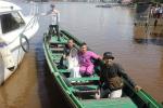 Mensos Naik Speedboat Jemput ODGJ Yang Dipasung di Barito Kuala