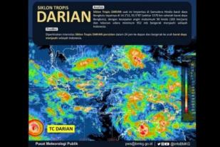 Waspadai Gelombang Tinggi Dampak Siklon Tropis Darian