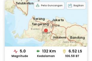 Gempa Guncang Bogor dan Tangerang