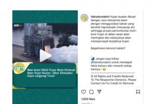 Misinformasi: NASA Buat Awan dan Hujan Buatan