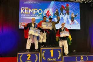 RI Juara Dunia Kempo di Portugal