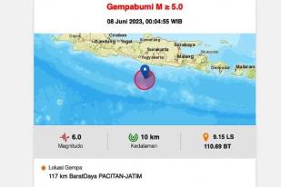 Gempa Selatan Jawa Magnitudo 6.0 Akibatkan Barang Pecah