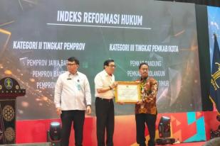 Banten Raih Penghargaan Indeks Reformasi Hukum