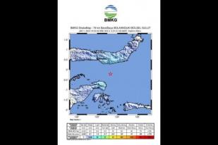 Gempa Magnitudo 5,4 Guncang Bolaang Mongondow Selatan