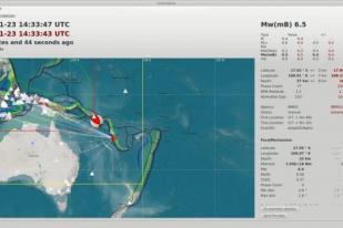 Gempa Bumi M6,5 Vanuatu Tidak Berdampak ke RI