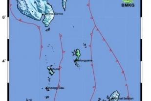 Gempa 6 Magnitudo Guncang Melonguane Sulawesi Utara