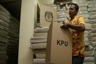 KPU: 40 Persen Kotak Suara Berbahan Kardus