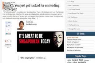 Peretasan Anonymous Picu Singapura Berlakukan Keadaan Siaga