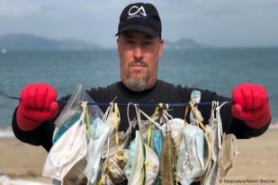 Sampah Masker Makin Banyak di Pantai Hong Kong 