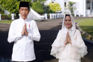 Jokowi dan Istri Sampaikan Selamat Merayakan Idulfitri