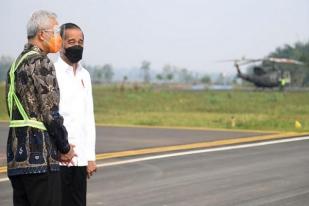 Jokowi Tinjau Pembangunan Bandara Jenderal Soedirman di Purbalingga