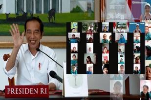 Jokowi Berpesan Agar Anak Tetap Semangat Belajar