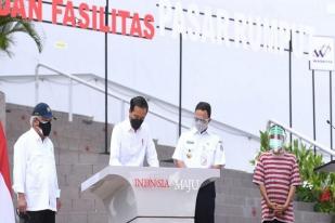 Jokowi Resmikan Rusun Pasar Rumput