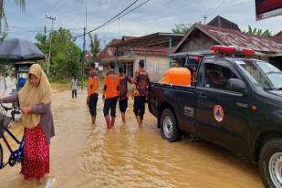 Hujan Deras Akibatkan Banjir di Kabupaten Hulu Sungai Tengah