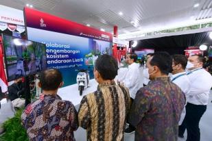 Jokowi Luncurkan Kolaborasi Ekosistem Kendaraan Listrik