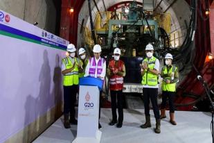 Jokowi Luncurkan Tunnel Boring Machine MRT Jakarta Fase 2A