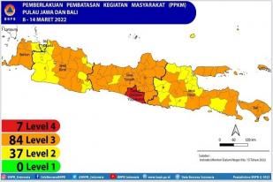 Seluruh Daerah Yogyakarta Berada pada Level 4 PPKM 