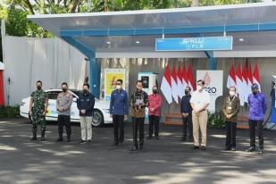 KTT G20 Gunakan Mobil Listrik, Jokowi Resmikan SPKLU di Bali