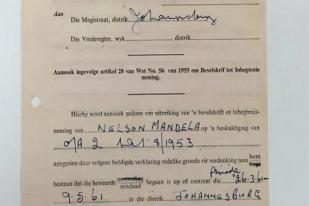 Lelang Surat Perintah Penangkapan Nelson Mandela Kumpulkan Rp 1,8 Miliar