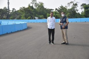 Jokowi Kunjungi Pembangunan Sirkuit Formula E di Ancol