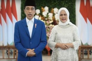 Presiden Jokowi dan Ibu Iriana Ucapkan Selamat Idul Fitri 1443 Hijriah