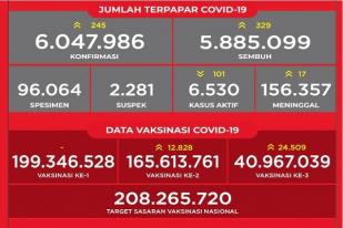 COVID-19 di Indonesia, Kasus Baru: 245