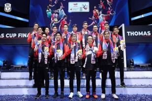 Tim Bulu Tangkis Indonesia Raih Runner Up pada Thomas Cup