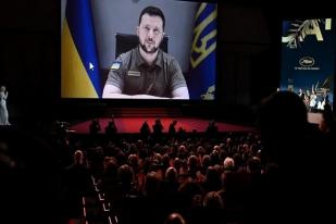 Presiden Ukraina Pidato di Pembukaan Festival Film Cannes, Prancis