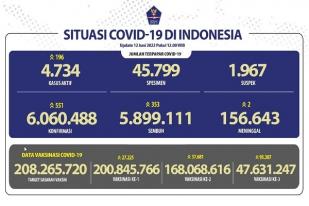 COVID-19 di Indonesia, Kasus Baru: 551