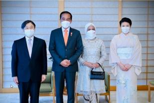 Jokowi Lakukan Kunjungan Kehormatan pada Kaisar Jepang, Naruhito