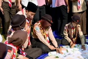 Jokowi Apresiasi Beragamnya Kegiatan di Jambore Pramuka