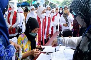 Ibu Negara Kunjungi Pemeriksaan Kesehatan IVA di Tangerang