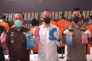 Polisi Musnahkan Obat Terlarang Hasil Sitaan dari Tersangka