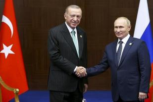 Putin Bujuk Erdogan untuk Salurkan Gas ke Eropa Lewat Pipa Turki