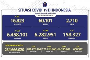 COVID-19 di Indonesia, Kasus Baru: 1.233