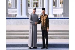 Jokowi dan Presiden UEA Resmikan Masjid Raya Sheikh Zayed di Kota Surakarta