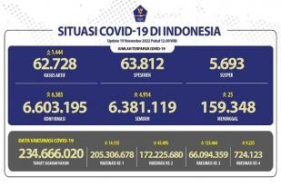 COVID-19 di Indonesia, Kasus Baru Harian: 6.383