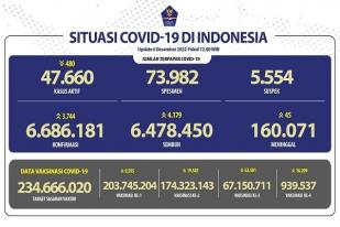 COVID-19 di Indonesia, Kasus Baru Harian: 3.744