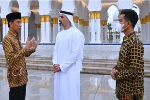 Jokowi Terima Kunjungan Presiden UEA, Khalid bin Mohamed bin Zayed Al Nahyan