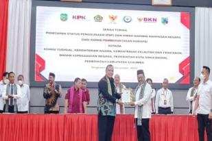 Kemenag Terima Hibah Aset Sitaan KPK Lahan 1.596 M2