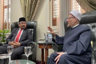 Menag Bertemu Grand Syeikh Al-Azhar di Kairo, Mesir