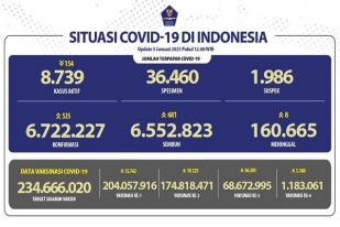 COVID-19 di Indonesia, Kasus Baru Harian: 535