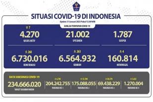 COVID-19 di Indonesia, Kasus Baru Harian: 260