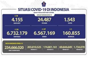 COVID-19 di Indonesia, Kasus Baru Harian: 220