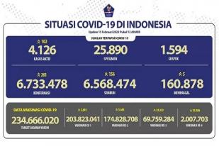 COVID-19 di Indonesia, Kasus Baru Harian Tercatat 263