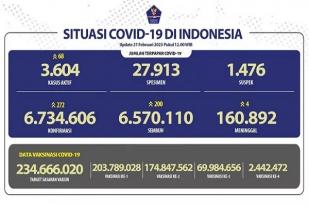 COVID-19 di Indonesia, Kasus Baru Harian: 272