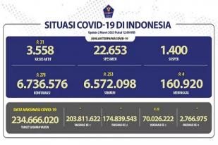 COVID-19 di Indonesia, Kasus Baru Harian: 278