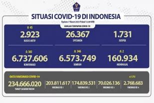 COVID-19 di Indonesia, Kasus Baru Harian: 303