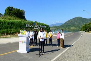 Presiden Resmikan Jalan Akses ke Labuhan Bajo, NTT