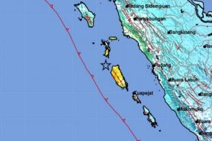 Gempa Bumi Kuat Mengguncang Wilayah Mentawai